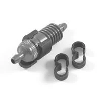 Filtre à carburant gris Fastrax avec support et clips de tubes de carburant - FAST932G