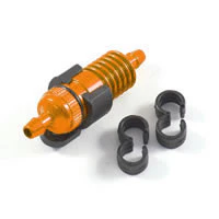Filtre à carburant orange brûlé Fastrax avec clips de tubes de carburant - FAST932O