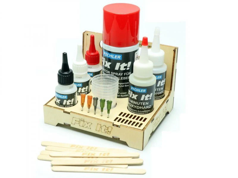 Fix it! Assortiment de colles glue avec présentoir (43 pièces)