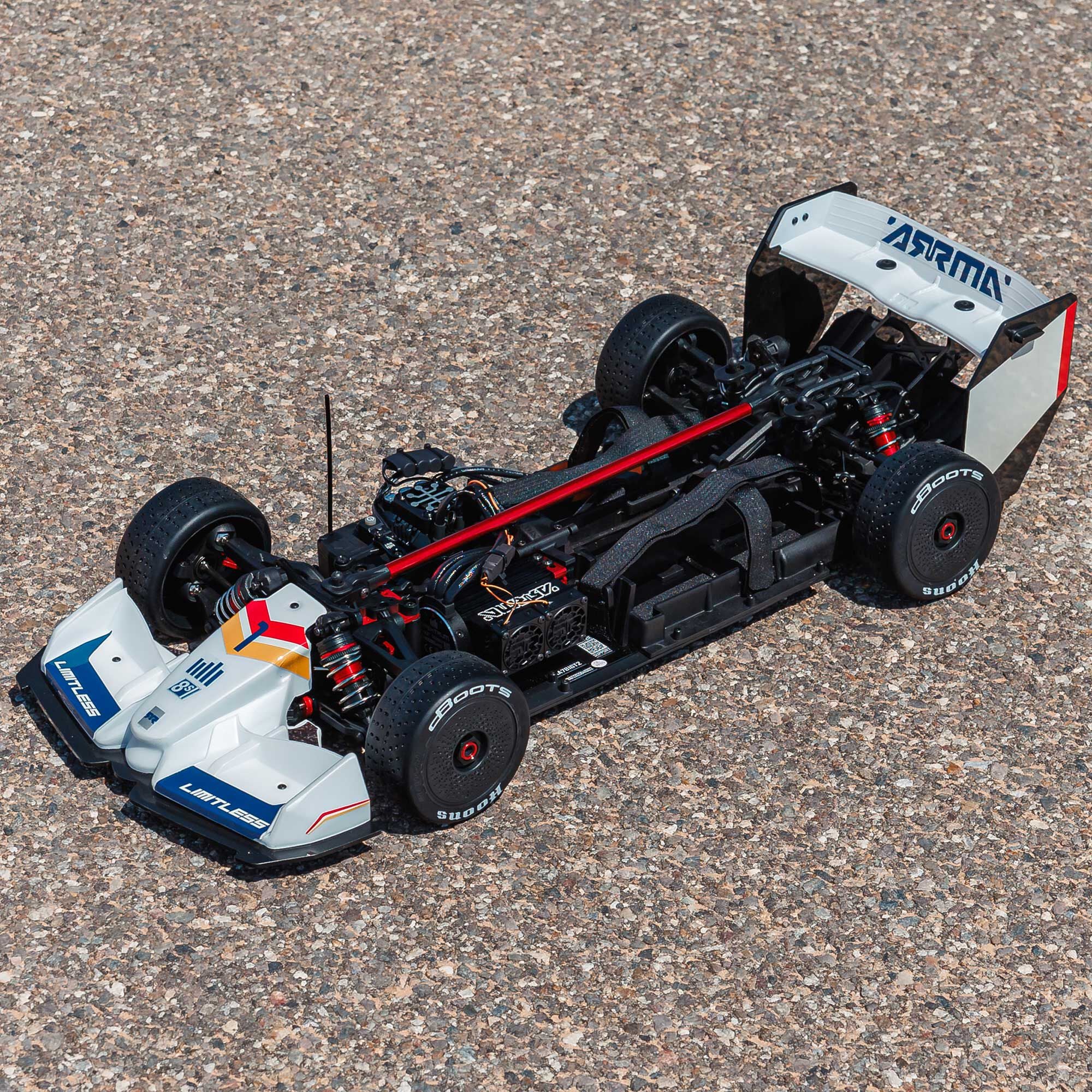 Formule 1 Limitless ARRMA 1/7 8S AVC 4X4 RTR Brushless Blanc/Bleu - ARA7816T2 - Image 17