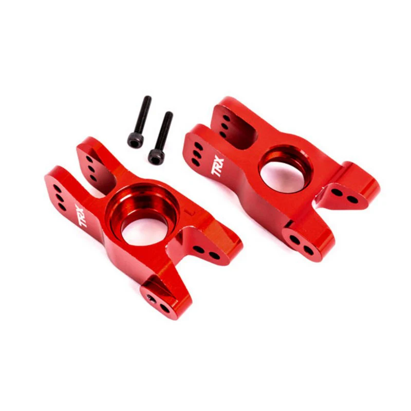 Fusée arrière G/D (x2) Alu anodisé rouge - Traxxas 9552R