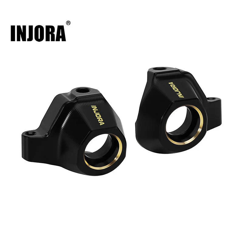 Fusées de direction en laiton noir Injora pour Axial SCX30 1/30