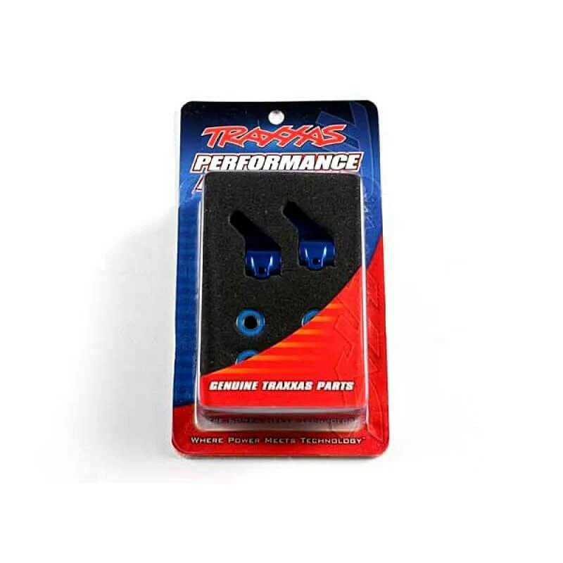 Fusées de direction gauche/droit Alu Bleu - Traxxas 3636A - Image 2