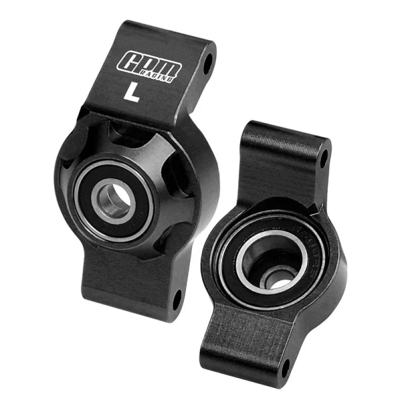 Fusées de roue arrière en aluminium noir GPM TRX MiniMaxx - GPMTXMM022BK