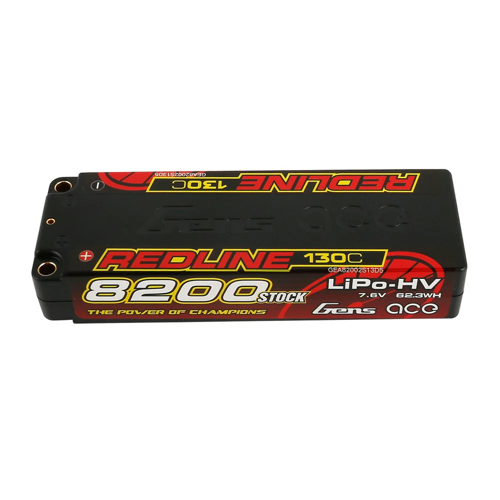 Gens ace Batterie 2S 7.6V 8200mAh 130C (5mm)