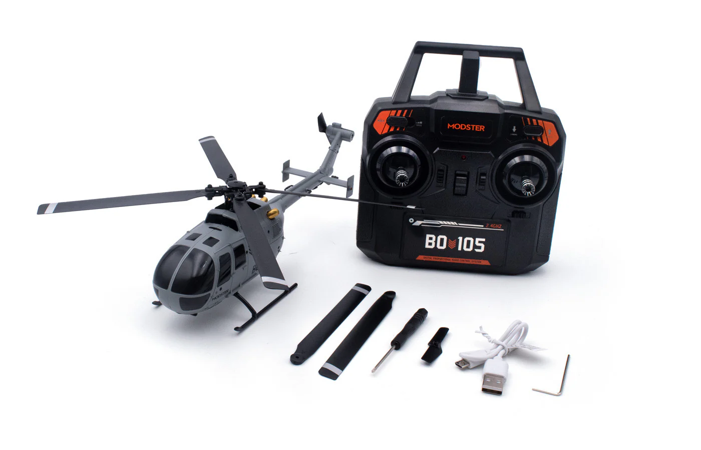 Hélicoptère RC BO-105 Flybarless RTF - Image 8