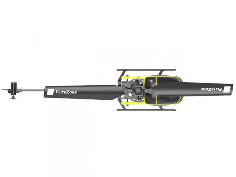 Hélicoptère RC mono pale Hughes 300 RTF jaune 15491 - Image 3