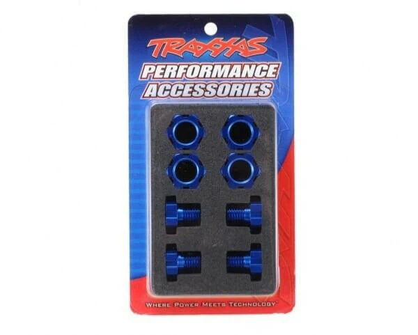 Hexagones alu 17mm bleu (x4) - Traxxas 5353X - Image 2