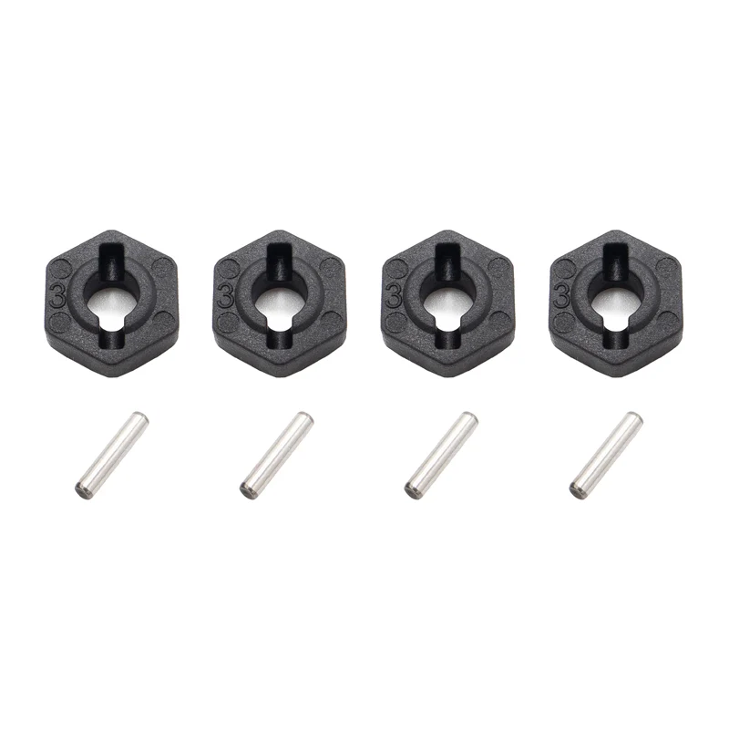Hexagones + clavettes de roues Funtek SBX (x4)