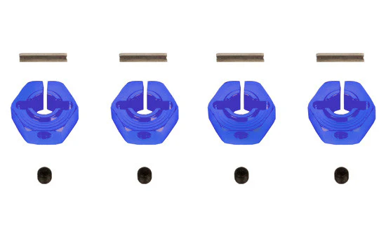 Hexagones de roues alu Bleu 12mm - T2M - T422572B