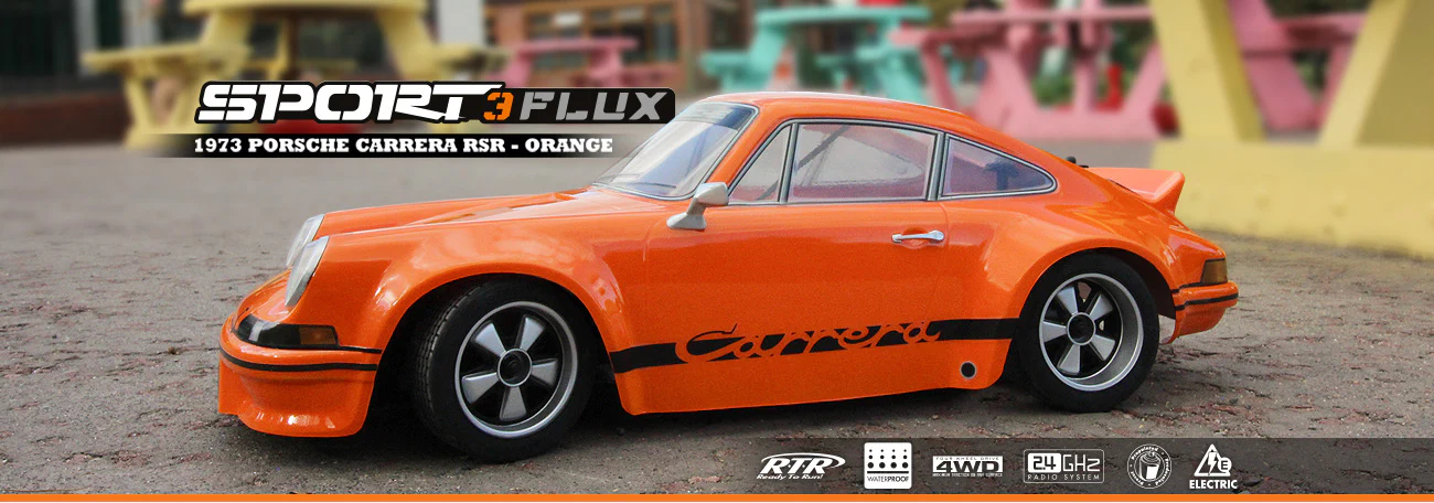 HPI Sport 3 Porsche 1973 Carrera RSR Brushless 3S - Orange 161210 - Image 13