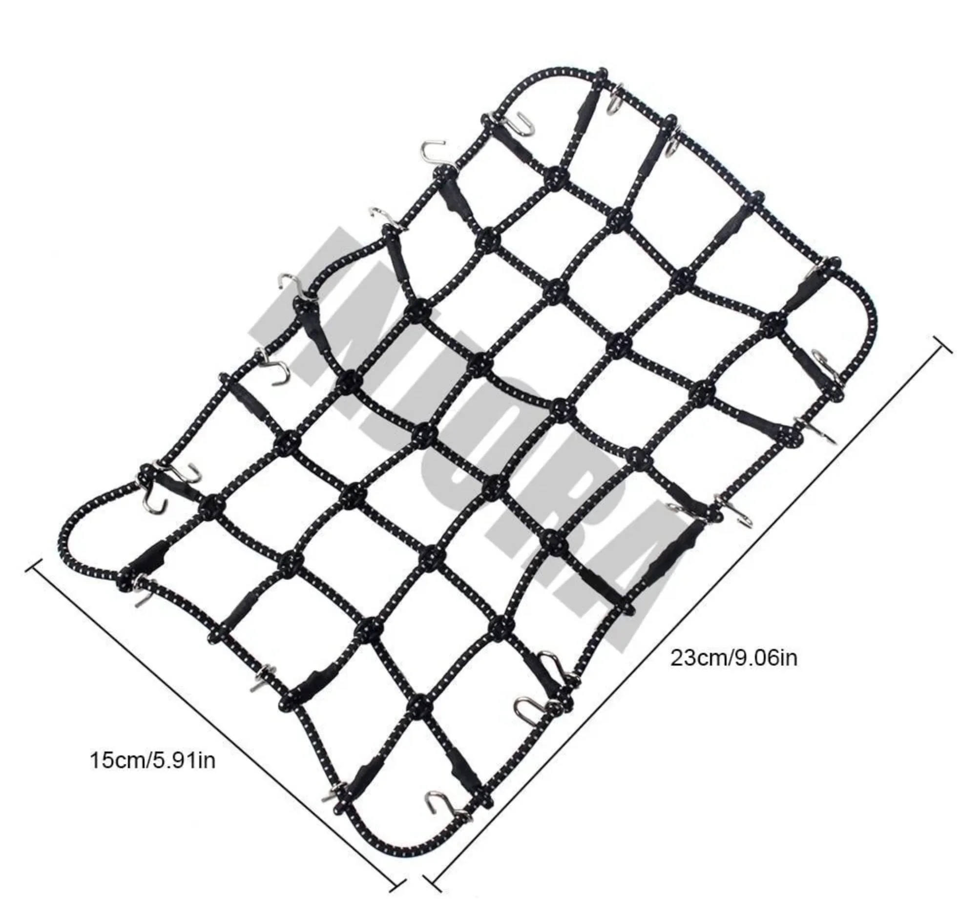 INJORA Filet à bagages élastique noir pour crawler 1/10 - Image 2