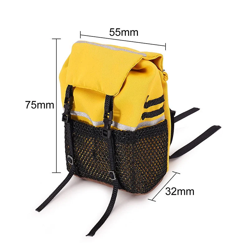 INJORA Mini sac à dos de décoration jaune pour crawler RC 1/10 - INA-114YE - Image 8