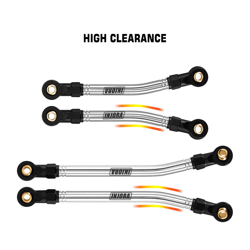 Jeu de biellettes de direction et de bras de suspension INJORA en acier inoxydable pour HPI Venture18 - Image 5