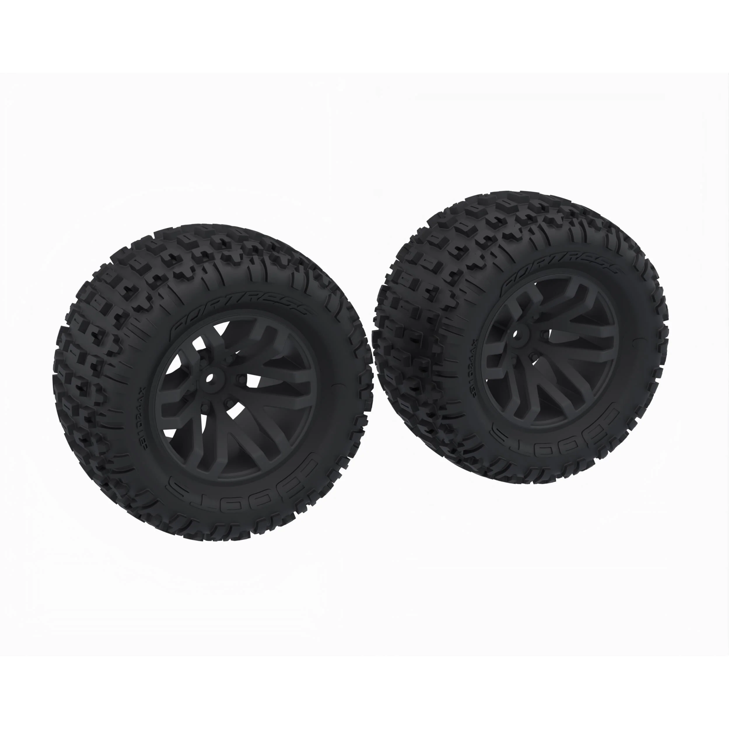 Jeu de pneus dBoots « FORTRESS MT » collés noir (2) - ARA-1608