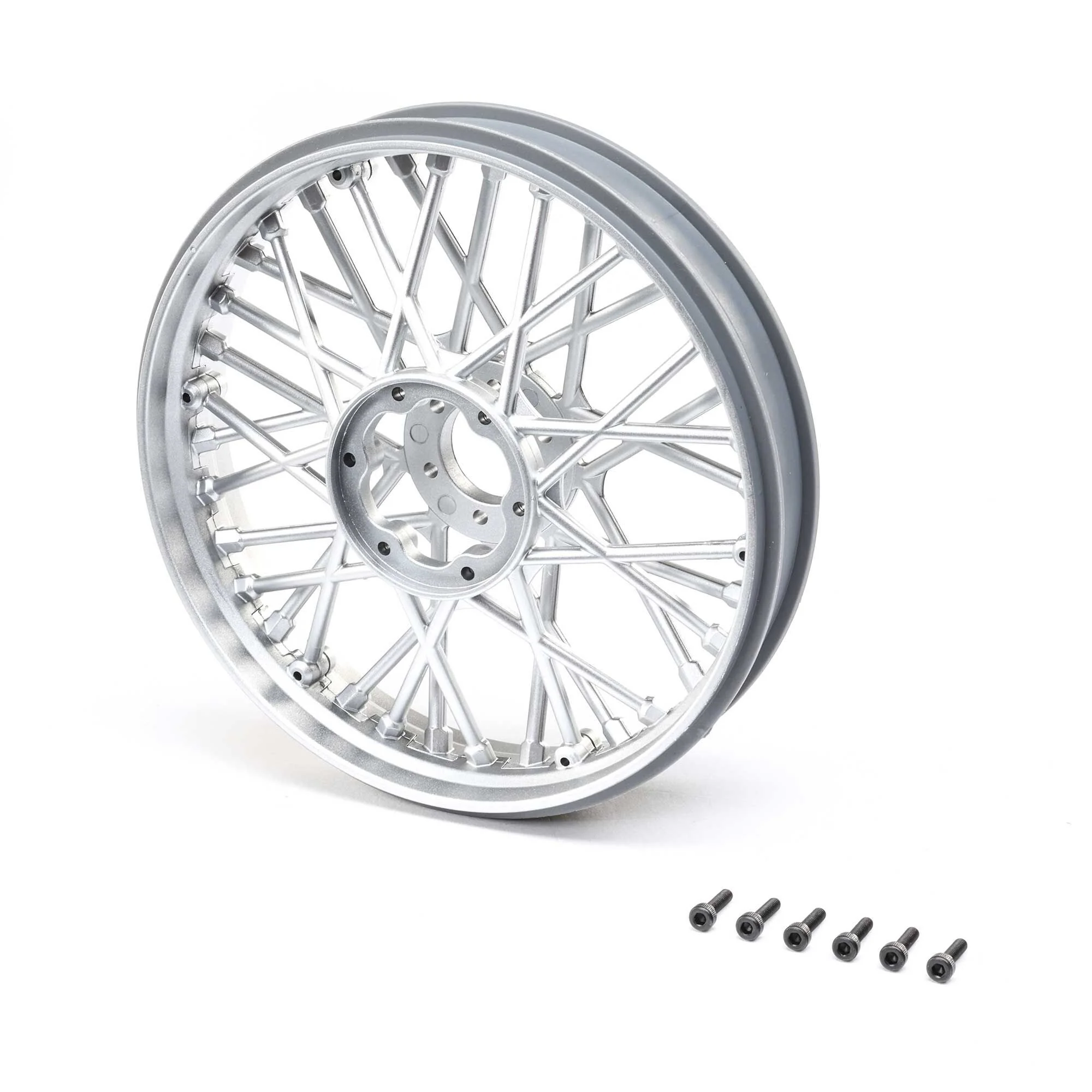 Jeu de roues avant chrome satiné Promoto-MX - LOS46002