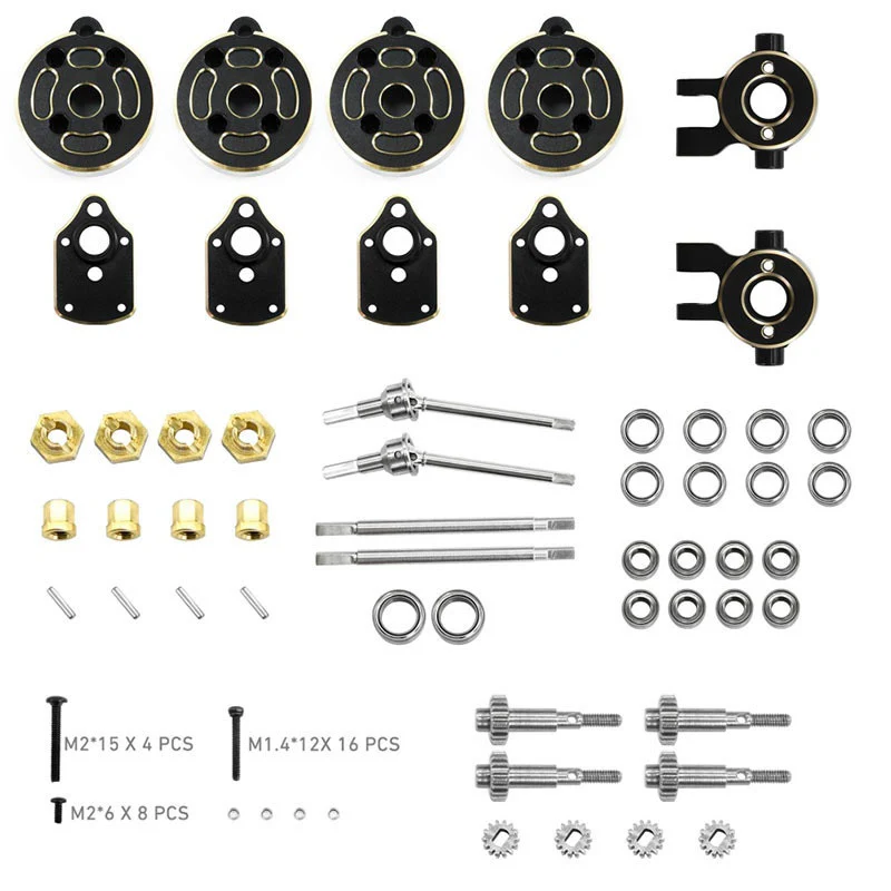 Kit de conversion d'essieu TRX-4M en laiton - H-Speed HSPX050