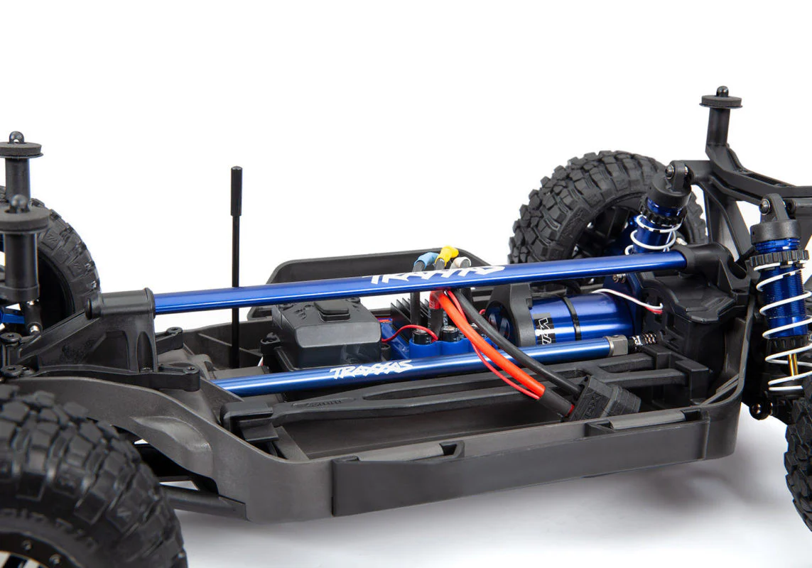 Kit de renfort chassis long Rustler et Slash 4x4 VXL - Traxxas 6730X Bleu - Image 2