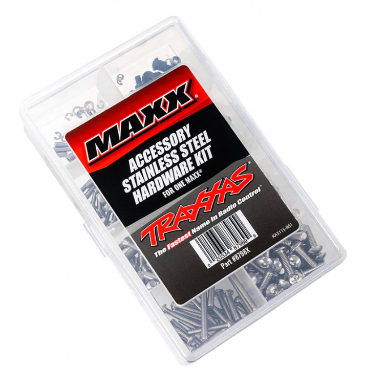 Kit de visseries complet acier inoxydable Traxxas Maxx / Wide Maxx 8798X