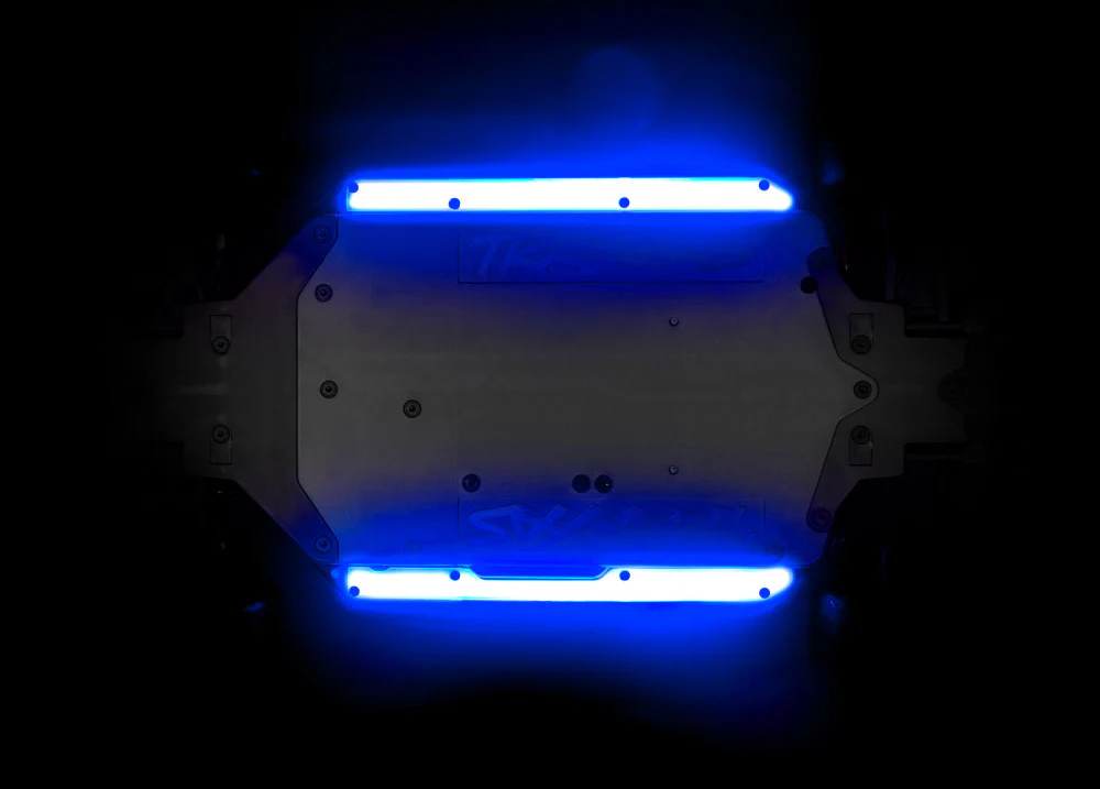 Kit d'éclairage LED pour bas de caisse bleu 4-Tec - Traxxas 10590-BLUE