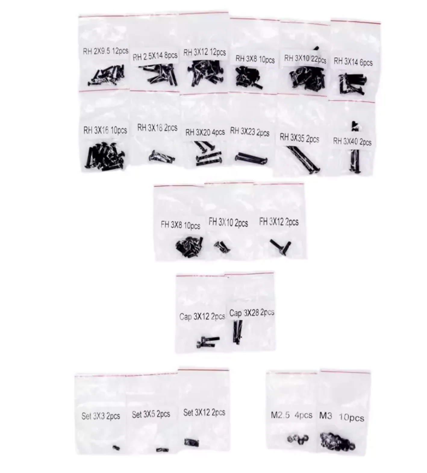 Kit Visserie complet sauf axes spécificiques Rogue Terra - ROG-052