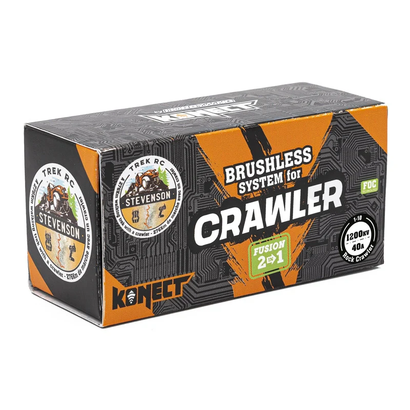 Konect Combo 2 en 1 Brushless Fusion 1200kV Crawler - KN-40-540-1200-FUS Axe 3,175mm - Image 4