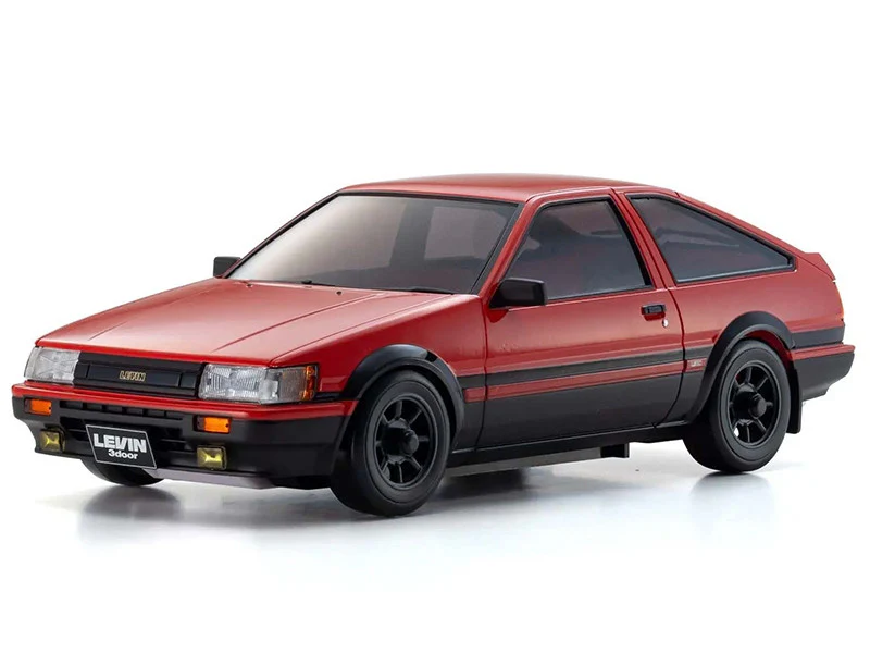 Kyosho Mini-Z AWD Toyota Corolla Levin AE86 Red-Black (MA020N-L/KT531P) K.32641RBK - Image 2