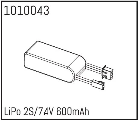 LiPo 2S/7.4V 600mAh