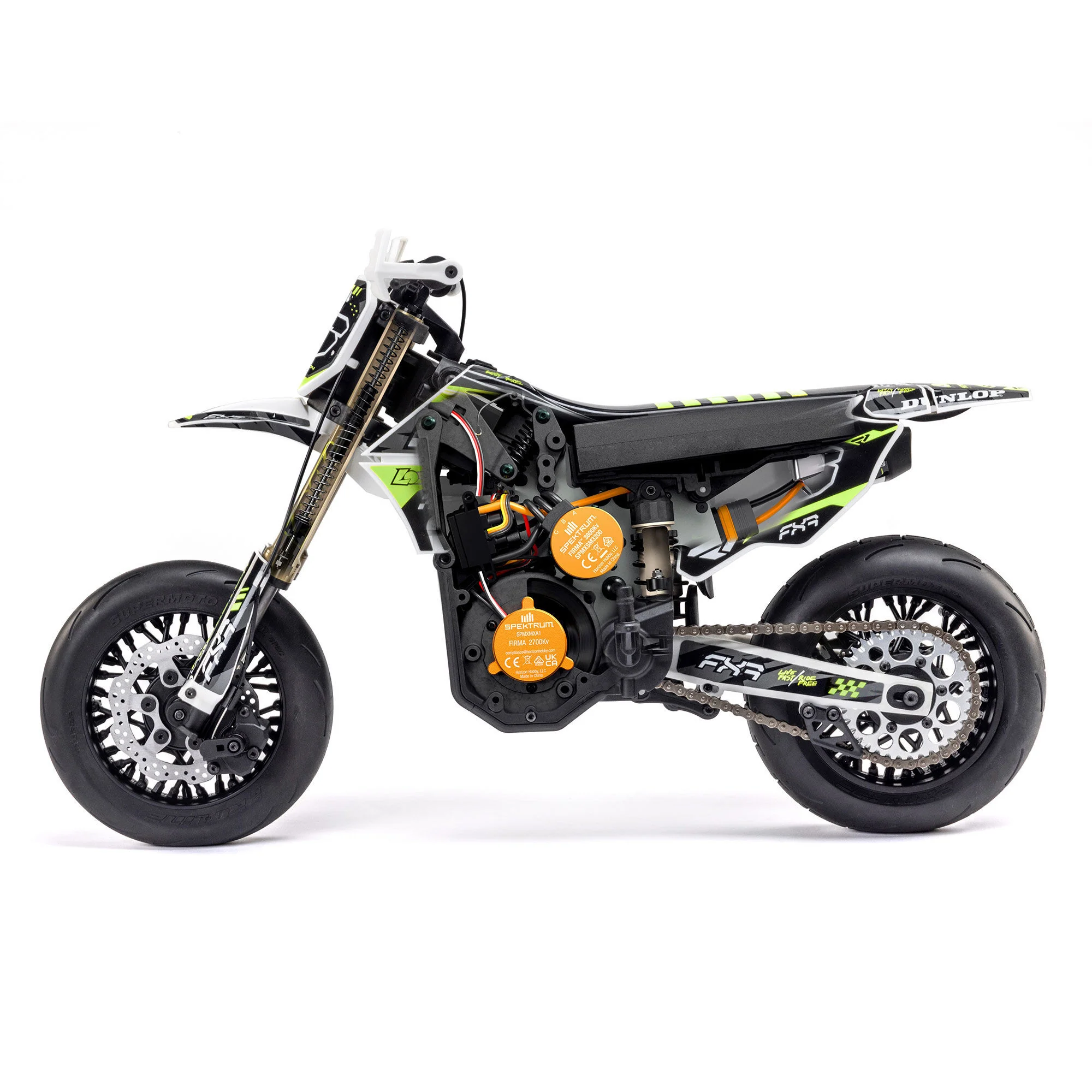 Moto RC Losi 1/4 Promoto-SM FXR RTR blanc - LOS-2272 - Image 10