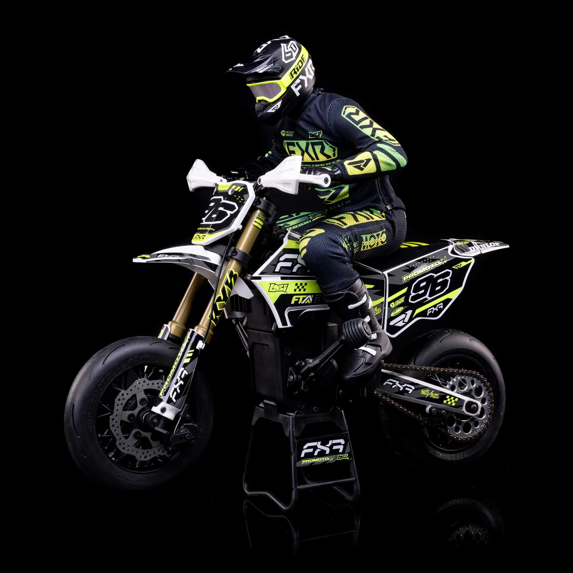 Moto RC Losi 1/4 Promoto-SM FXR RTR blanc - LOS-2272 - Image 19