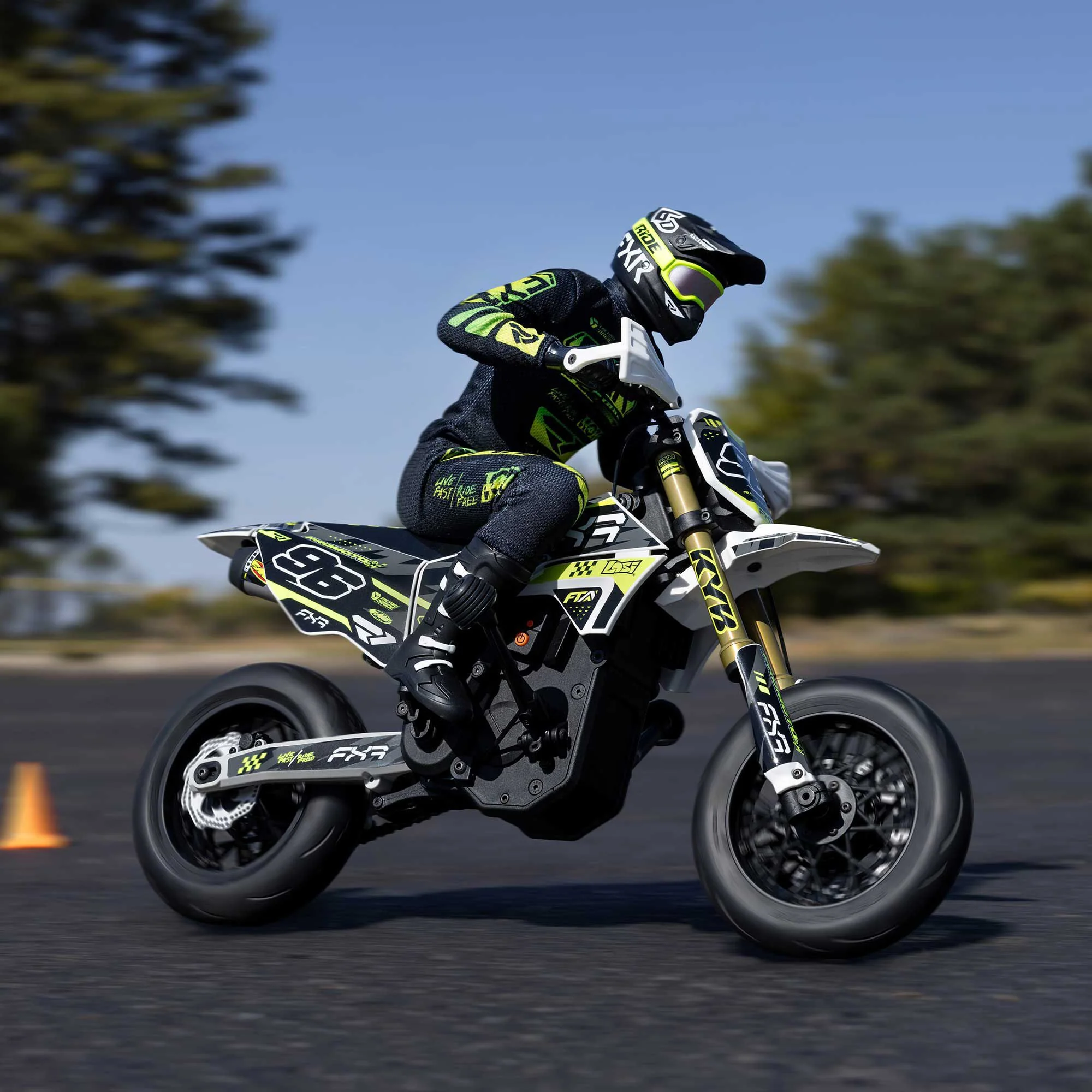 Moto RC Losi 1/4 Promoto-SM FXR RTR blanc - LOS-2272 - Image 20