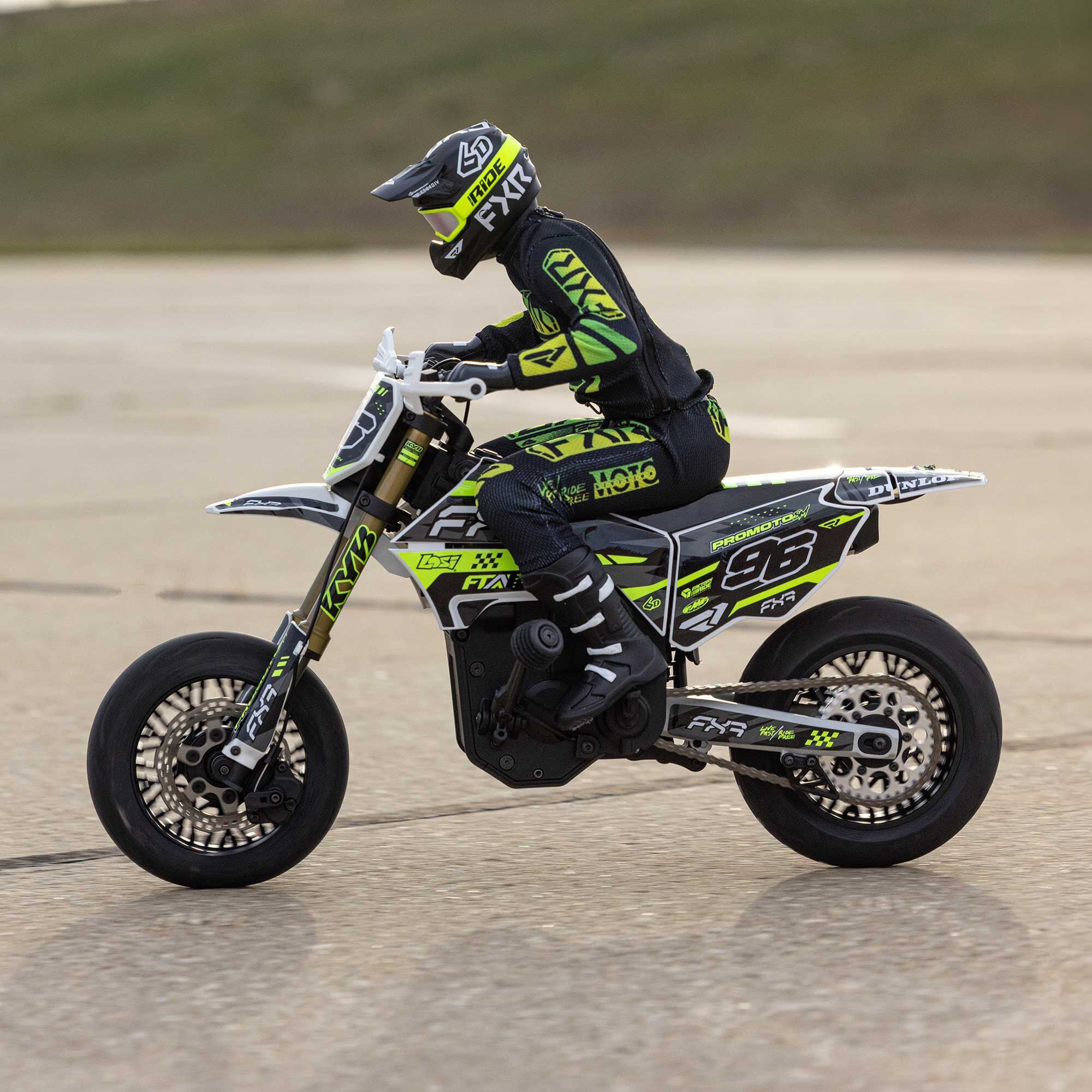 Moto RC Losi 1/4 Promoto-SM FXR RTR blanc - LOS-2272 - Image 25