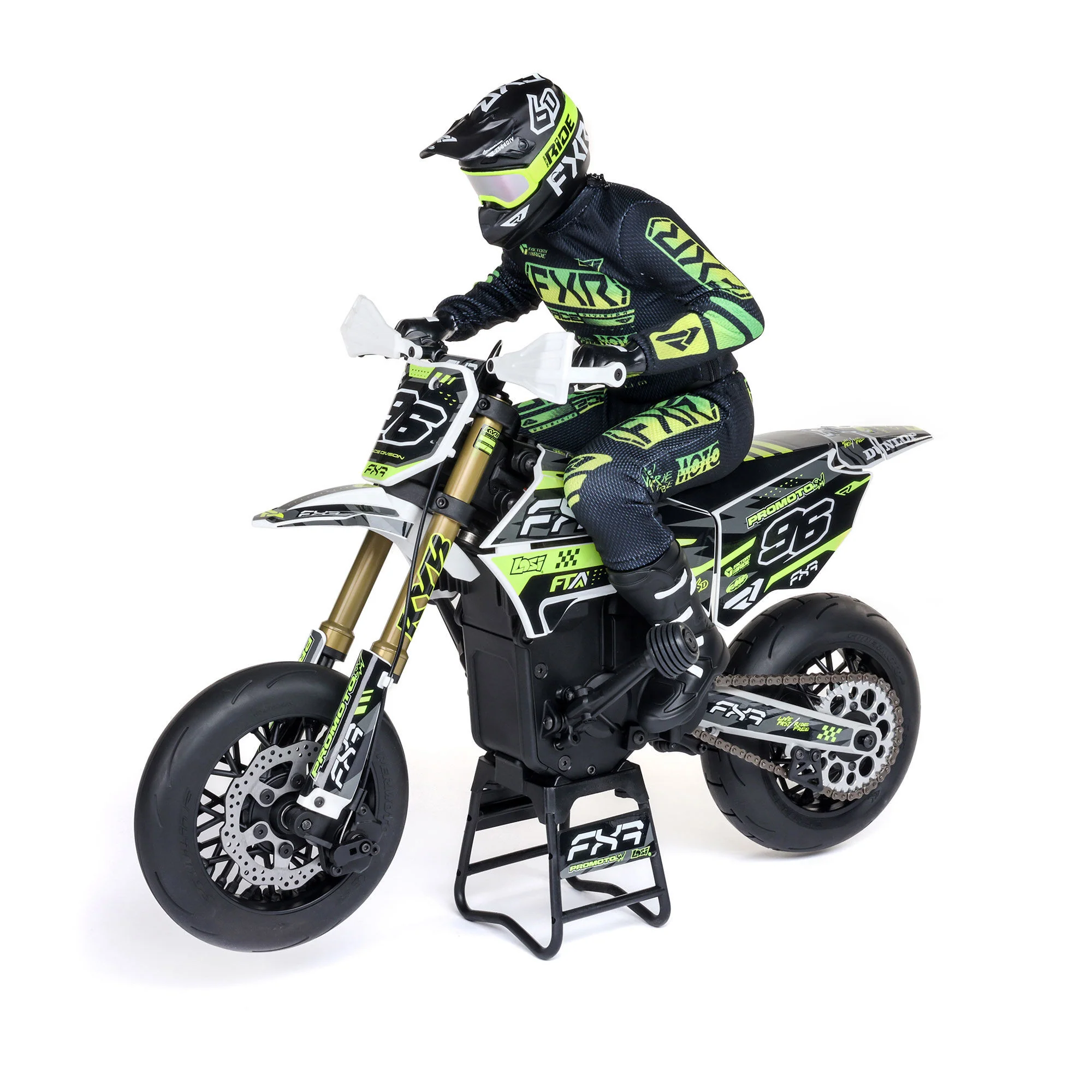 Moto RC Losi 1/4 Promoto-SM FXR RTR blanc - LOS-2272