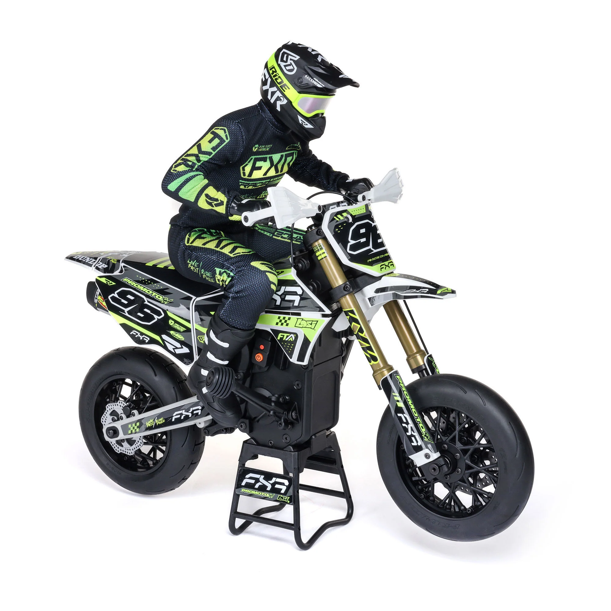 Moto RC Losi 1/4 Promoto-SM FXR RTR blanc - LOS-2272 - Image 3