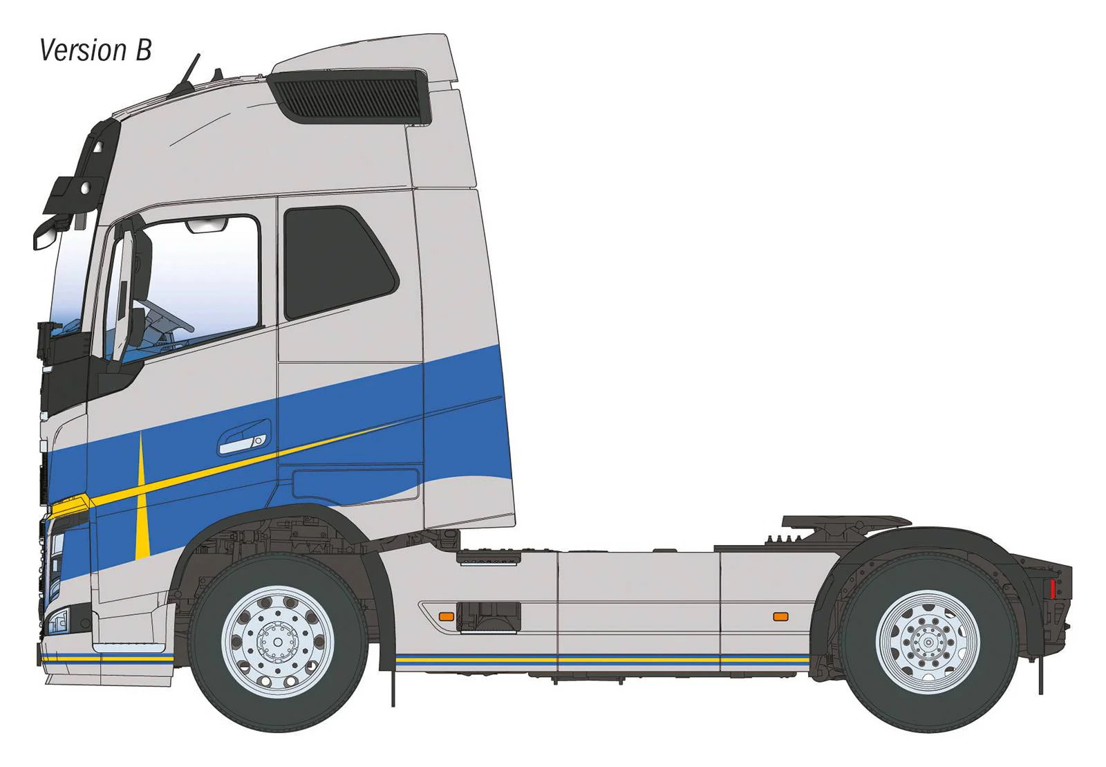 Maquette camion Volvo FH16 Medium Roof - Italeri 3970 - Image 5