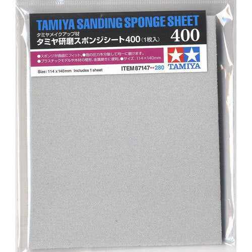 Maquette finition Eponge Abrasive 400 - Tamiya 87147 - Image 2