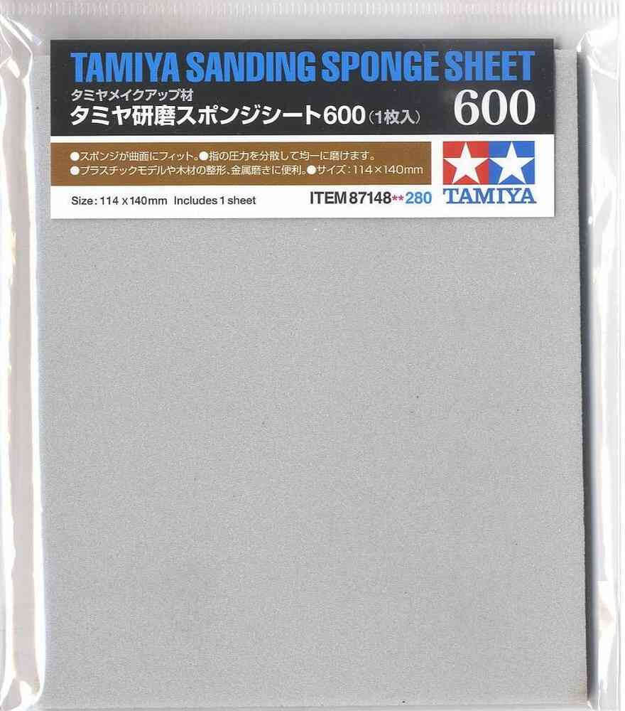 Maquette finition Eponge Abrasive 600 - Tamiya 87148 - - Image 2