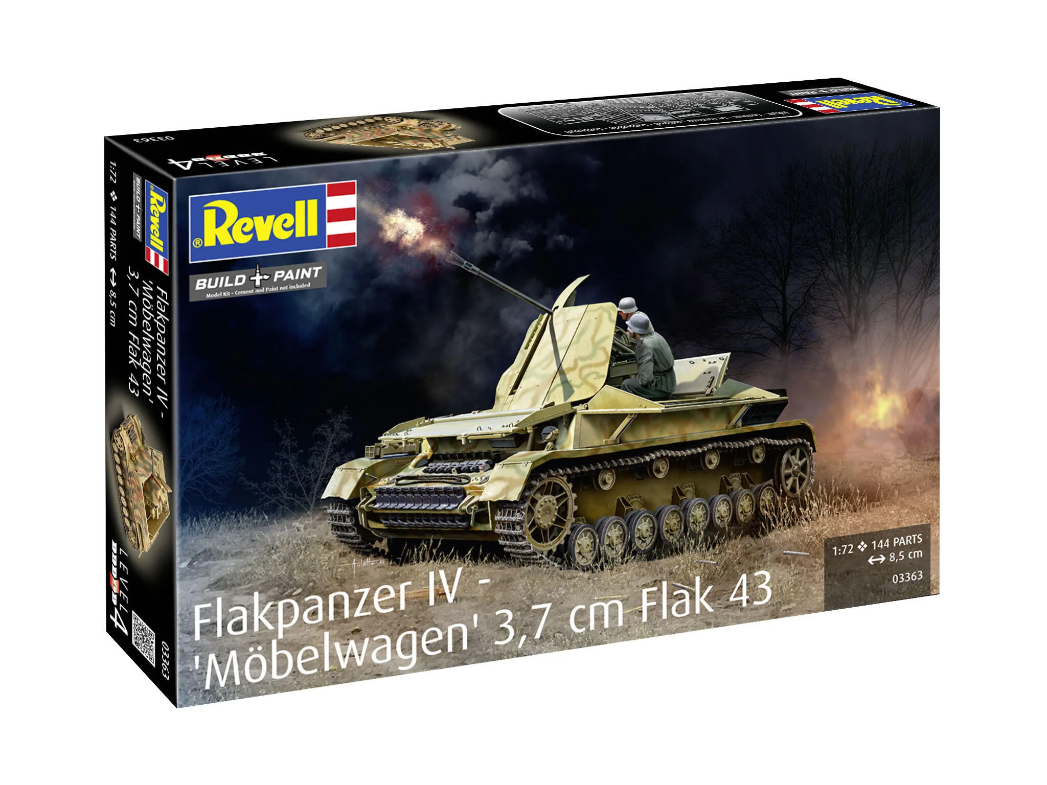 Maquette militaire Revell 03363 Flakpanzer IV - "Möbelwagen" 3,7 cm Flak 43 - Image 7