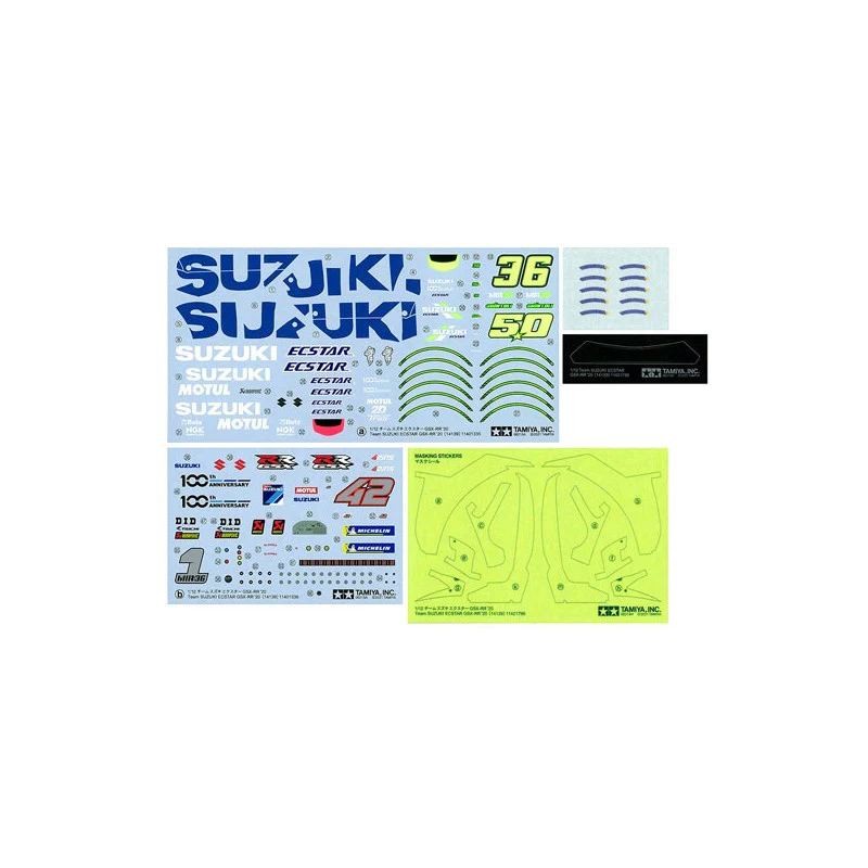 Maquette moto Suzuki Ecstar GSX-RR '20 - Tamiya 14139 - 1/12 - Image 11