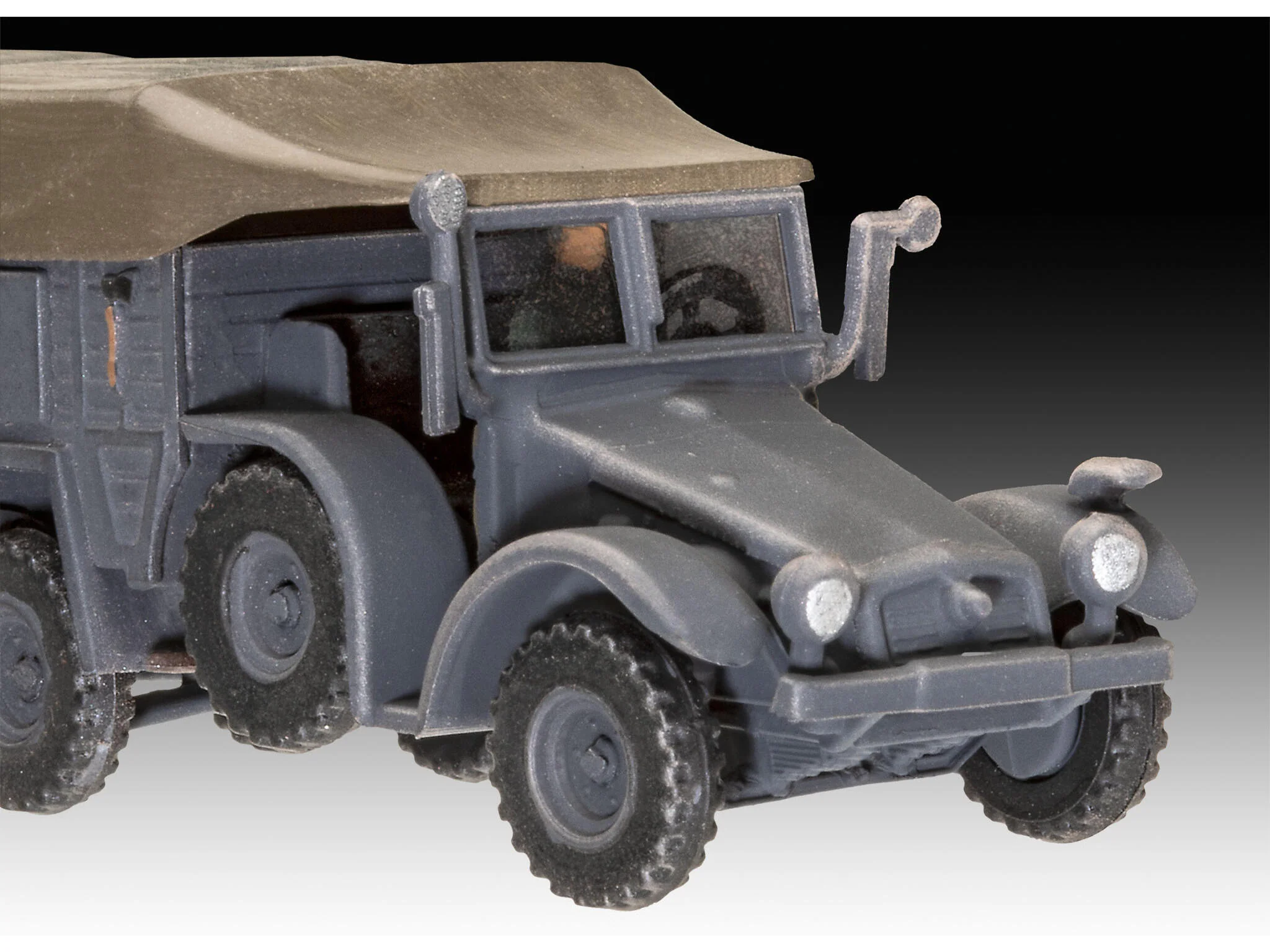 Maquette Revell Starter kit 73344 Krupp Protze KFZ 69 with 3,7cm Pak avec accessoires de base - Image 3