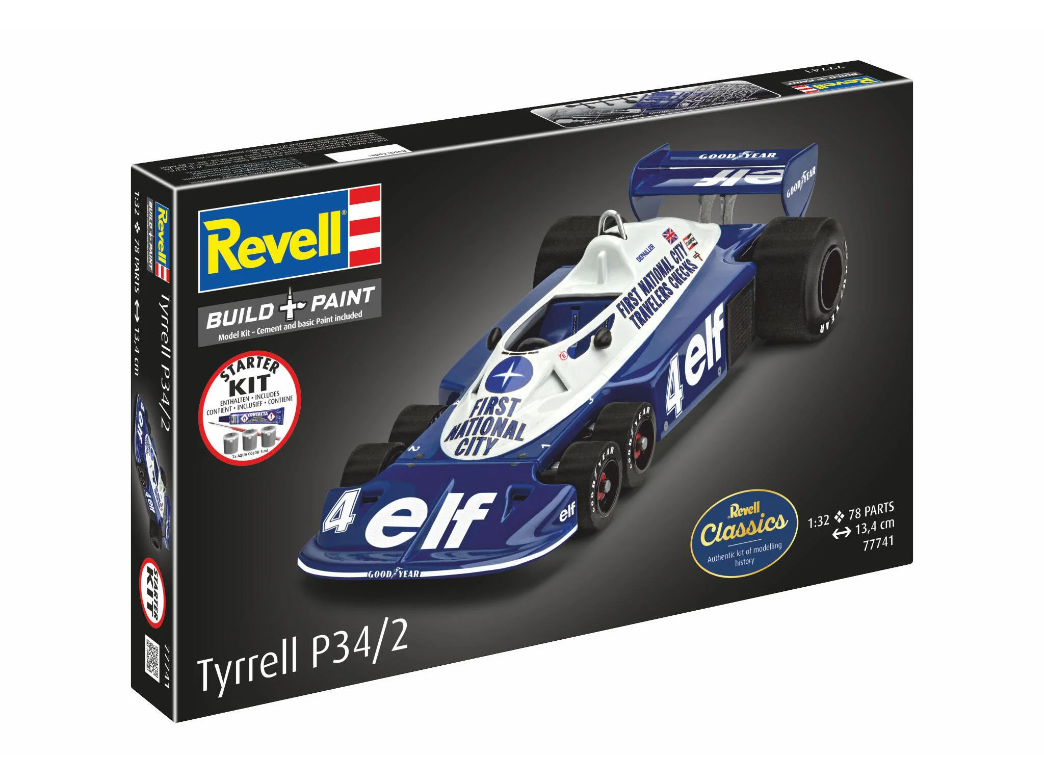 Maquette Revell Starter kit 77741 Tyrrell P34/2 6-Wheeler avec accessoires de base - Image 3