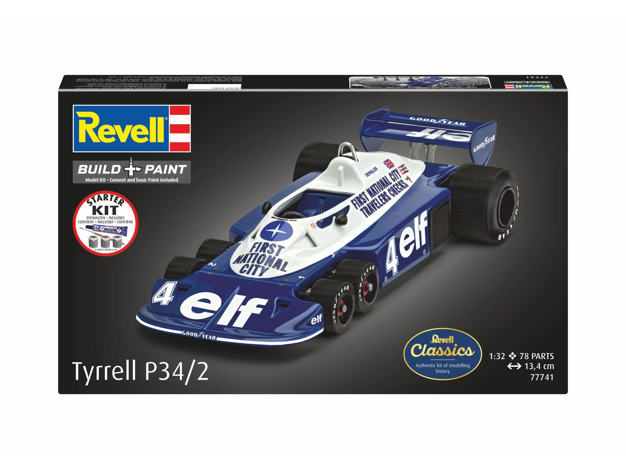 Maquette Revell Starter kit 77741 Tyrrell P34/2 6-Wheeler avec accessoires de base - Image 4