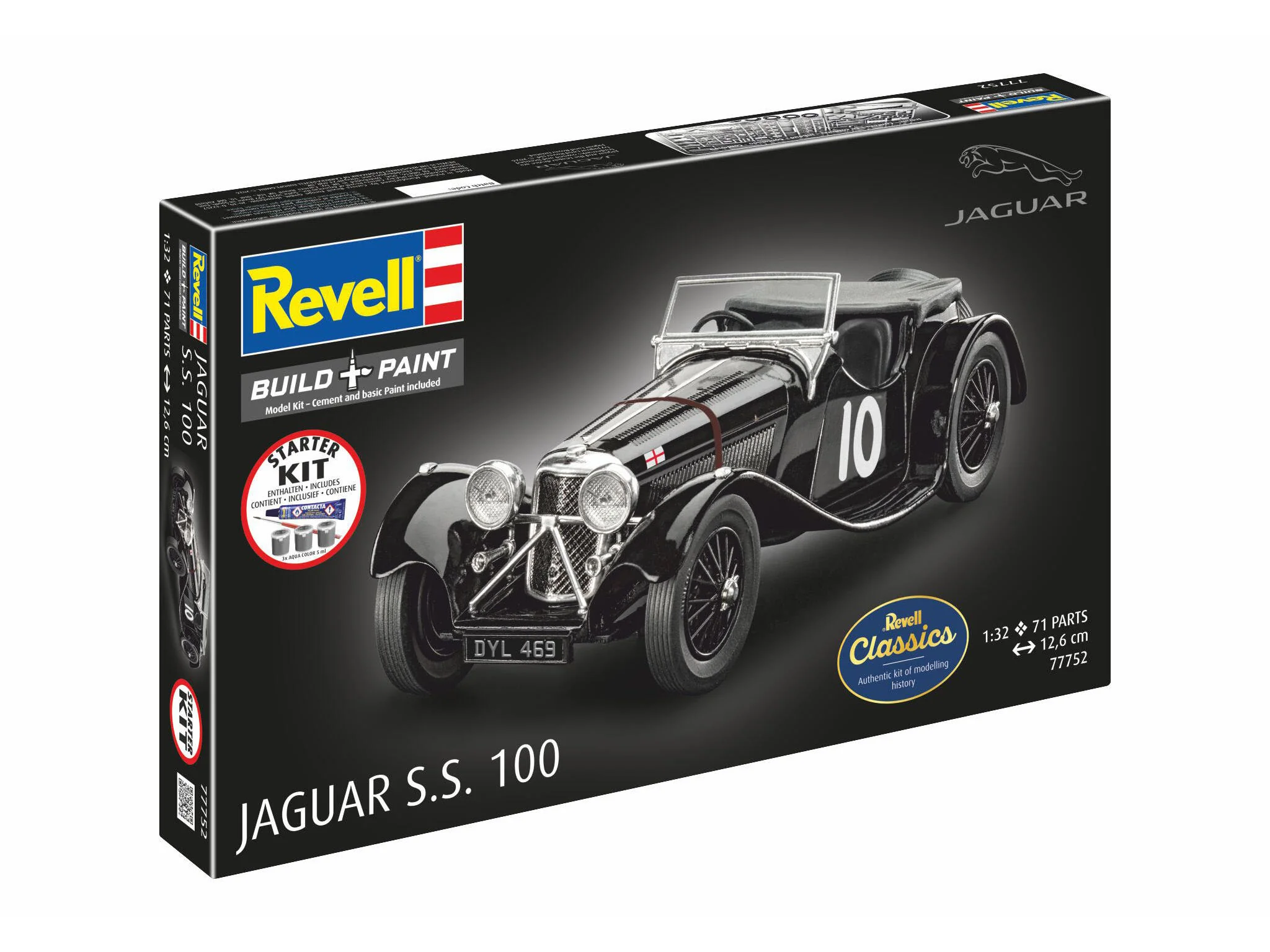 Maquette Revell Starter kit 77752 Jaguar SS 100 avec accessoires de base - Image 4