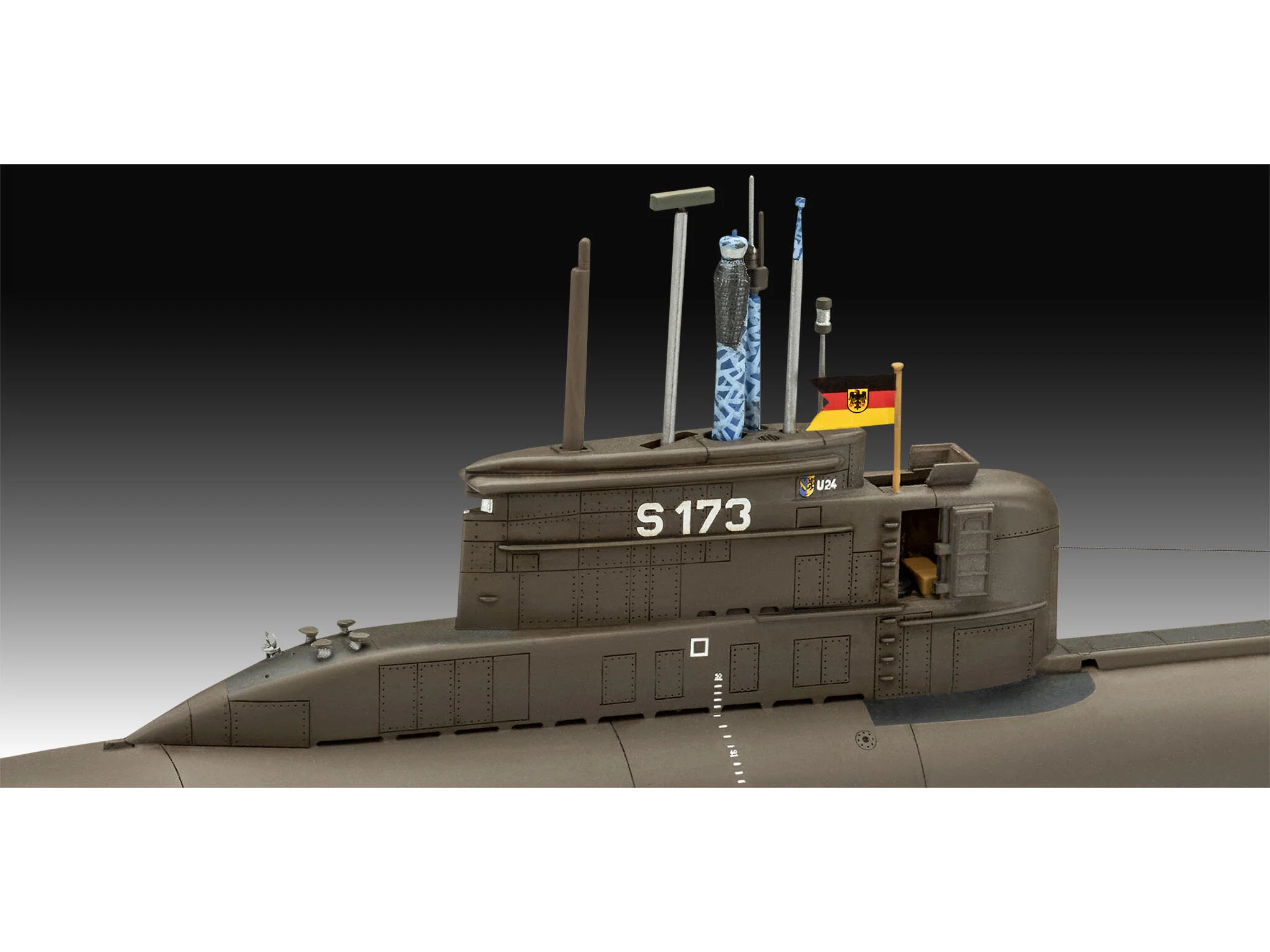 Maquette sous marin Revell 05186 70 Years Bundeswehr:Wilhelm Bauer,Type 206A,Class2 - Image 7