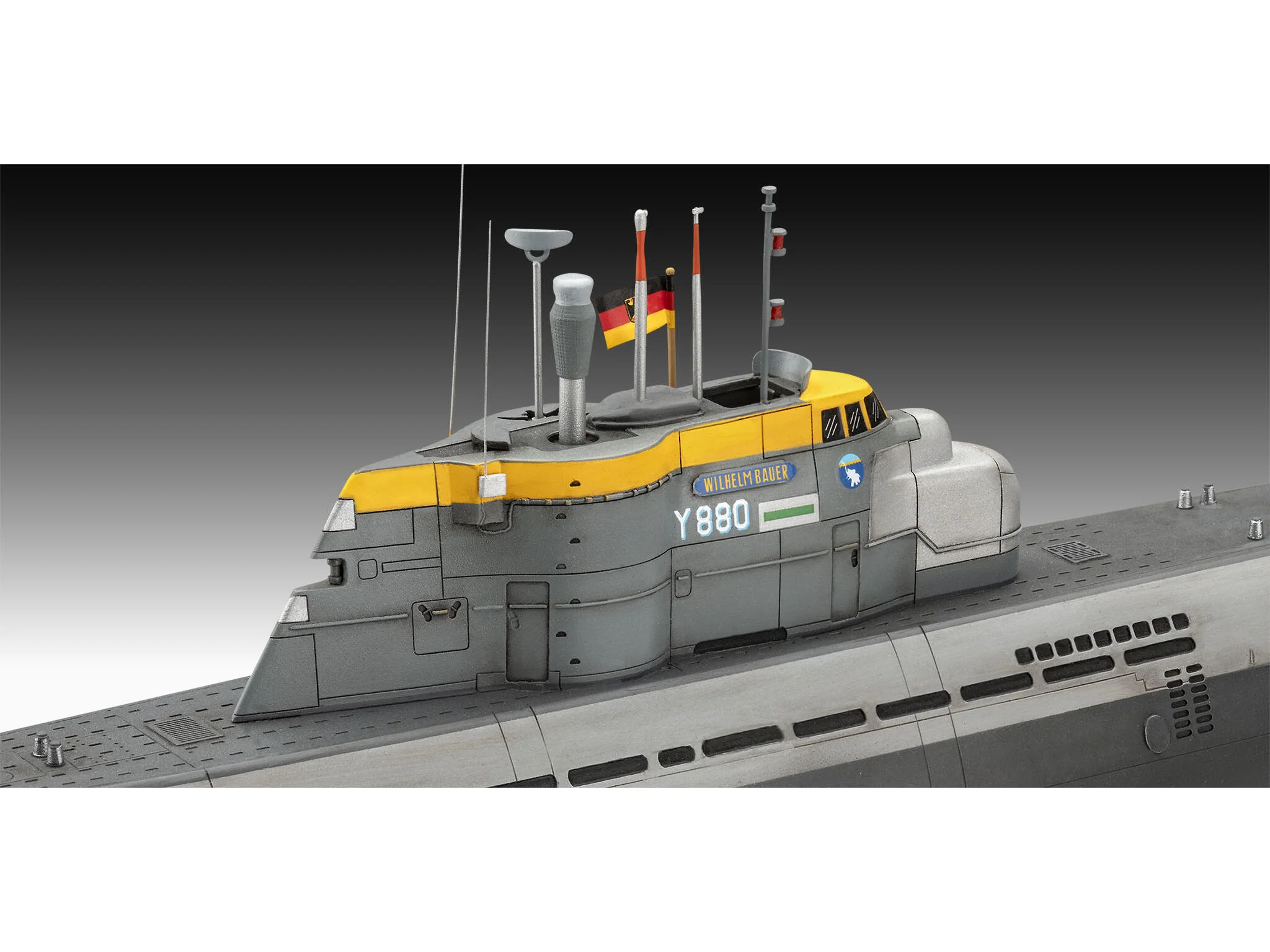 Maquette sous marin Revell 05186 70 Years Bundeswehr:Wilhelm Bauer,Type 206A,Class2 - Image 9