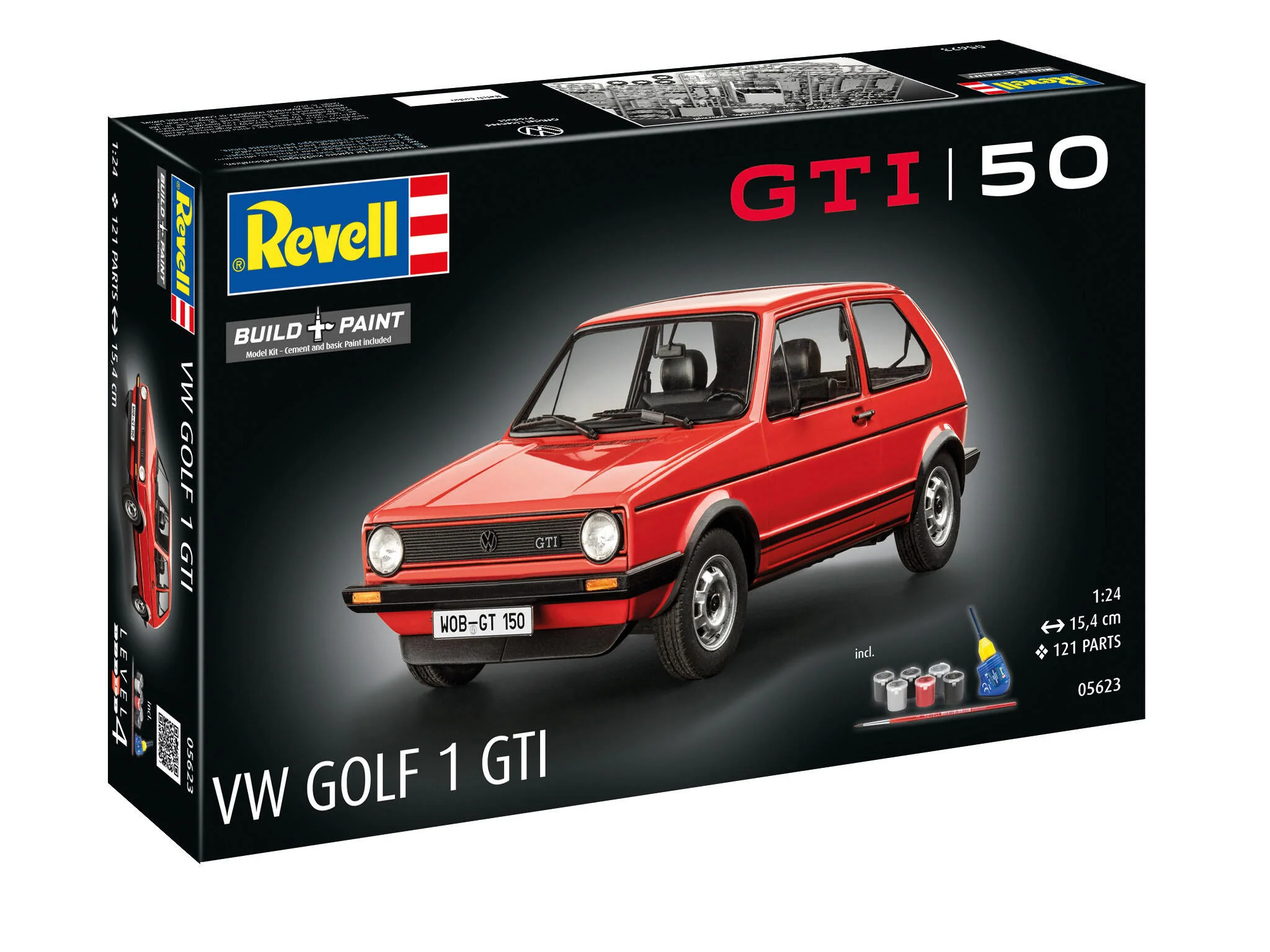 Maquette voiture Revell 05623 Coffret Cadeau"50 ans VW Golf1GTi" avec accessoires de base - Image 7
