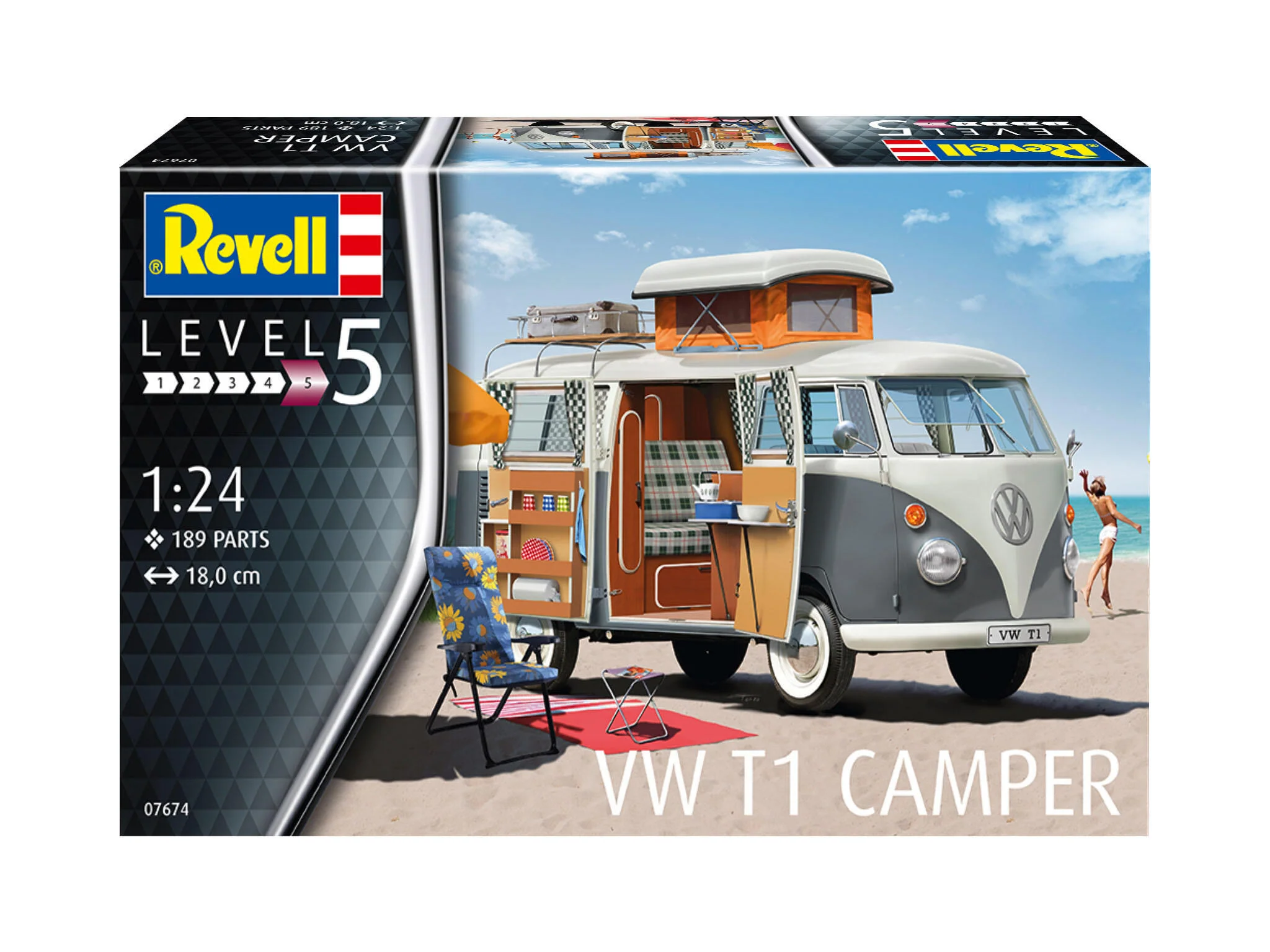 Maquette voiture Revell 07674 VW T1 Camper - Image 8