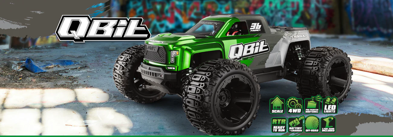 Maverick QBIT Monster truck 1/16 version charbon 151004 - Image 7