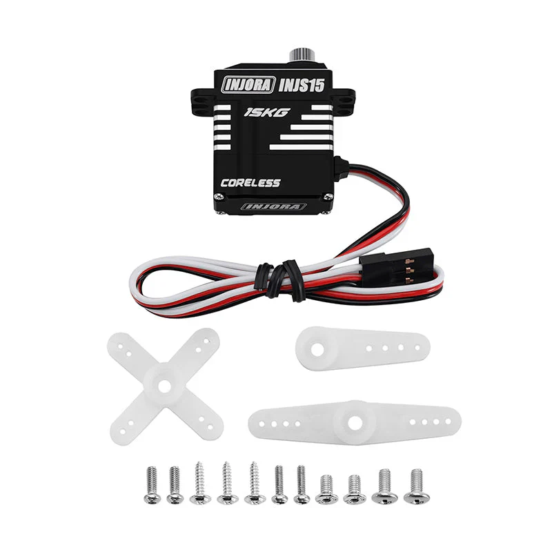 Micro servo sans noyau à couple élevé 15kg pour crawler 1/18 et 1/24 - INJS15 - Image 2