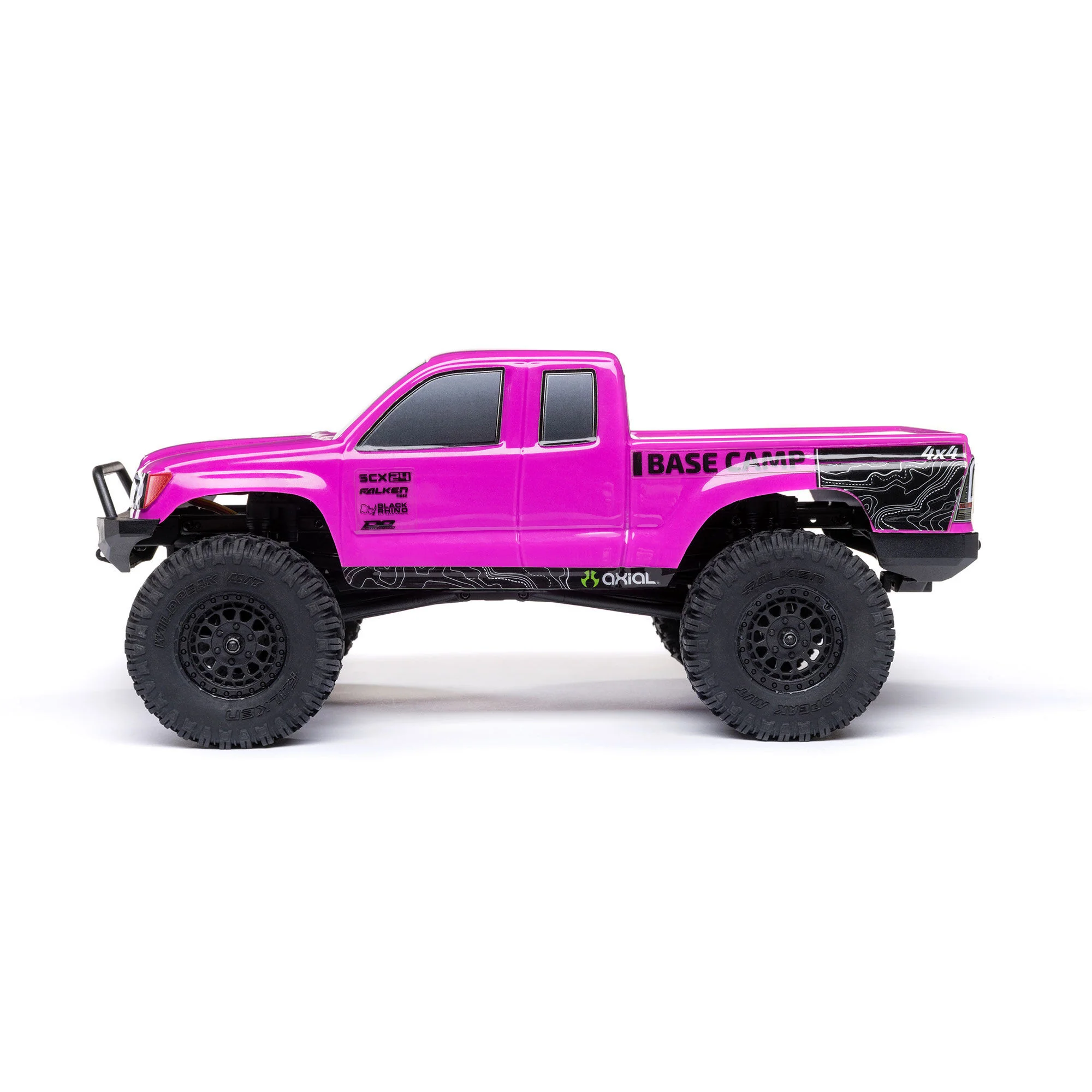 Mini rock crawler SCX24 Base Camp 4WD 1/24 charbon RTR rose - AXI-1219T3 - Image 3